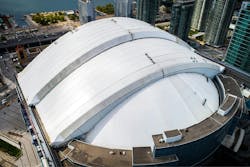 Sika Sarnafil Facilitated The Original Vinyl Roof Of Toronto’s Rogers Centre Being Reclaimed And Made Into A New Roof Sika Sarnafil Facilitated The Original Vinyl Roof Of Toronto’s Rogers Centre Being Reclaimed And Made Into A New Roof