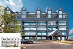 Pier condos repainted Pier condos repainted