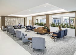 Modern hospital waiting room Modern hospital waiting room