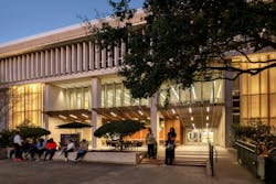 Sam Houston State University building library exterior Sam Houston State University building library exterior