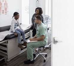 Girl with doctor Girl with doctor