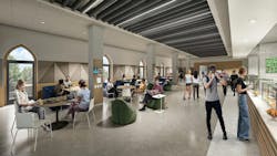 Lehigh University Clayton University Center student dining rendering Lehigh University Clayton University Center student dining rendering