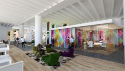 Tech workplace design area Tech workplace design area