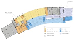 BSL conversions: A cost-efficient method to support high-containment research, illustration courtesy Flad BSL conversions: A cost-efficient method to support high-containment research, illustration courtesy Flad