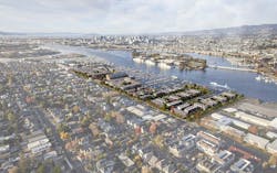 Alameda Marina aerial view Alameda Marina aerial view