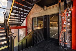 Narrow-profile, fire-rated frames support design cohesion in stairwells Narrow-profile, fire-rated frames support design cohesion in stairwells