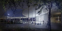 5181998db3fc4b3ff4000067 Uc Davis Selects So Il To Design New Art Museum So Il 4 Exterior Under Roof Dusk 528x264 5181998db3fc4b3ff4000067 Uc Davis Selects So Il To Design New Art Museum So Il 4 Exterior Under Roof Dusk 528x264