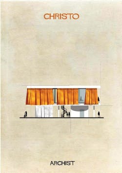 53176184c07a802c2700002e Archist Illustrations Of Famous Art Reimagined As Architecture 018 Christo 01 530x750 0 53176184c07a802c2700002e Archist Illustrations Of Famous Art Reimagined As Architecture 018 Christo 01 530x750 0