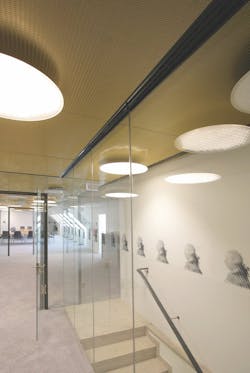 A suspended ceiling application from GKD A suspended ceiling application from GKD