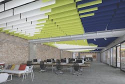 Modular acoustical fins from Arktura Modular acoustical fins from Arktura