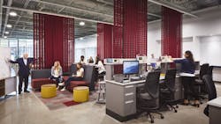 Loyola University Chicago Flex Lab, by SmithGroup, Photo Dave Burk, 2019 University Giants report, BD+C Loyola University Chicago Flex Lab, by SmithGroup, Photo Dave Burk, 2019 University Giants report, BD+C