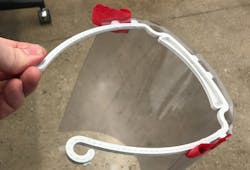 Face shield produced by staff of A/E firm edg, New York Face shield produced by staff of A/E firm edg, New York