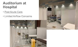 Use of hospital auditorium for post-acute care Use of hospital auditorium for post-acute care