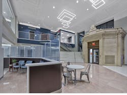 Marble Floors And Vestibule Were Among The Old Building's Architectural Features Kept In This Renovation Marble Floors And Vestibule Were Among The Old Building's Architectural Features Kept In This Renovation