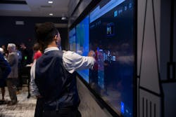 Collaboratory Bluescape wall Collaboratory Bluescape wall