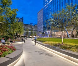 The park at dusk looking northeast. Photo: Nick Ulivieri Photography The park at dusk looking northeast. Photo: Nick Ulivieri Photography