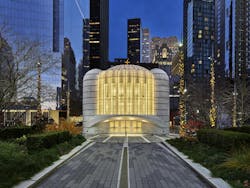 St.Nicholas Greek Orthodox Church and National Shrine at dusk Photo © Alan Karchmer for Santiago Calatrava St.Nicholas Greek Orthodox Church and National Shrine at dusk Photo © Alan Karchmer for Santiago Calatrava