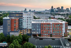 Inspire Atlanta exterior student housing building Inspire Atlanta exterior student housing building