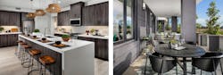 Multifamily kitchen and patio modern Multifamily kitchen and patio modern
