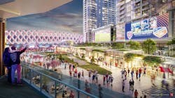 Eleven Park soccer stadium Indianapolis, Indy Eleven, Keystone Group, Populous -Balcony View Eleven Park soccer stadium Indianapolis, Indy Eleven, Keystone Group, Populous -Balcony View