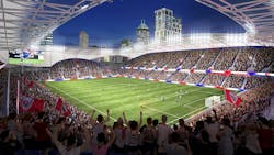 Eleven Park soccer stadium Indianapolis, Indy Eleven, Keystone Group, Populous -Bowl Eleven Park soccer stadium Indianapolis, Indy Eleven, Keystone Group, Populous -Bowl