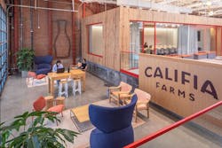 A tinplated metal silhouette of the company’s distinct and award-wining product design presides over the café lounge. Photo by SLAM A tinplated metal silhouette of the company’s distinct and award-wining product design presides over the café lounge. Photo by SLAM