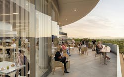 Public terraces provide views of the marsh and campus Public terraces provide views of the marsh and campus