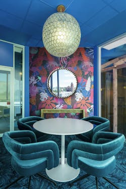 Workplace HQ for party clothing company Shinesty celebrates its bold, whimsical products Workplace HQ for party clothing company Shinesty celebrates its bold, whimsical products