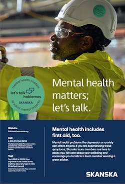 Skanska mental health poster Skanska mental health poster