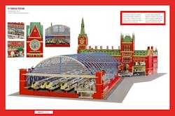 St Pancras International railway station in LEGO St Pancras International railway station in LEGO