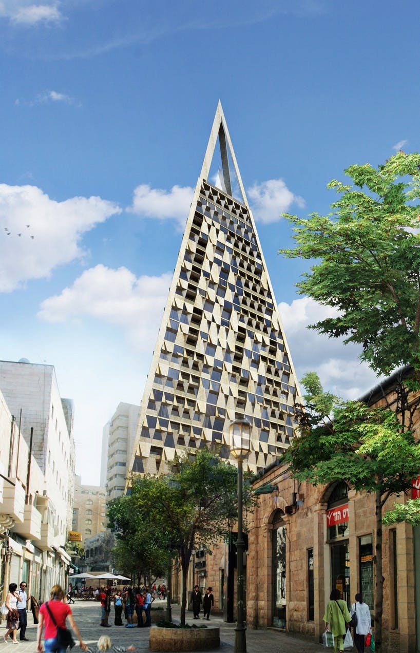Triangular Pyramid Shaped Buildings General Topology Penrose
