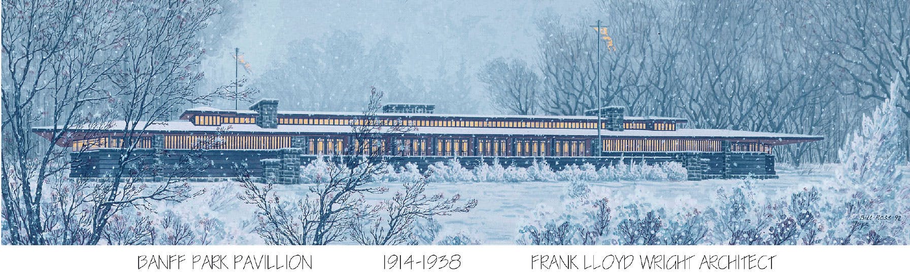 Banff Park Pavillion Render Snowy Wide