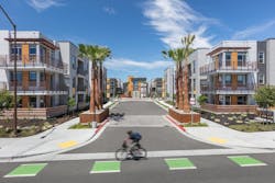 A rendering of KTGY-designed Elan Menlo Park luxury apartment community A rendering of KTGY-designed Elan Menlo Park luxury apartment community