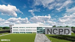 A rendering of the exterior of the Nassau County Center for Training and Intelligence A rendering of the exterior of the Nassau County Center for Training and Intelligence