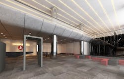 Rendering of an interior space of Turkish Airlines' Flight Training Center from TAGO Rendering of an interior space of Turkish Airlines' Flight Training Center from TAGO