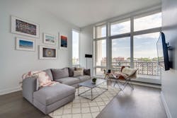 A living room in Common Damen A living room in Common Damen