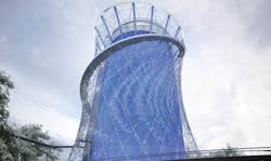 Rendering of the energy tower from LAVA Rendering of the energy tower from LAVA