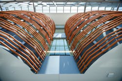 Architectural features of the new Health Education Building Architectural features of the new Health Education Building