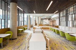 An interior collaboration space at the Toyota Motor North American HQ An interior collaboration space at the Toyota Motor North American HQ