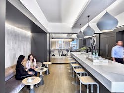 A kitchen and cafe space in the new Stantec office A kitchen and cafe space in the new Stantec office