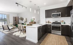 One of the residential units at Domain West Hollywood One of the residential units at Domain West Hollywood