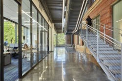 Troy Hall's stairway atrium Troy Hall's stairway atrium