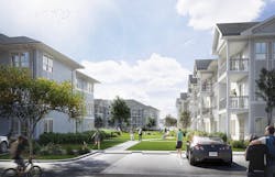 Summer Wind multifamily community and its one-acre park Summer Wind multifamily community and its one-acre park
