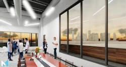 The third-floor event space The third-floor event space