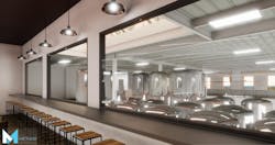 Interior brewing-view windows Interior brewing-view windows