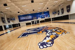 The new practice court at the Laurie-Walton Family Basketball Center The new practice court at the Laurie-Walton Family Basketball Center