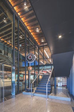 A two-story entry hall A two-story entry hall