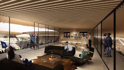 Interior stadium space Interior stadium space