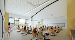 Interior of the classhouse building Interior of the classhouse building