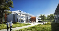 Exterior of the classhouse building Exterior of the classhouse building